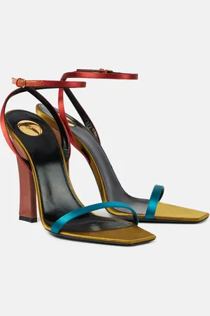 Saint Laurent Dominique 110 crÃªpe satin sandals