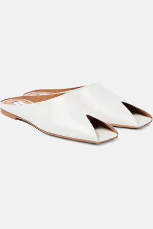 Alaïa AlaÃ¯a Leather peep-toe mules