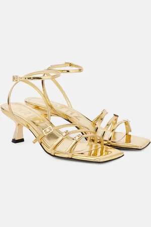 Souliers Martinez Teresa 80 metallic leather sandals
