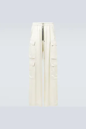 Rick Owens Cargobelas charmeuse cargo pants