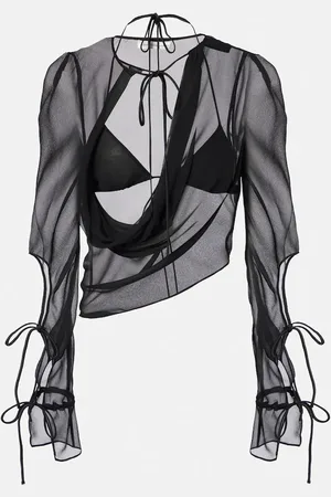 CHRISTOPHER ESBER Mobius sheer silk top