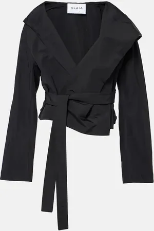 Alaïa AlaÃ¯a Hooded wrap jacket