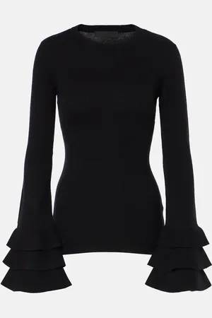 VALENTINO Ruffled wool sweater