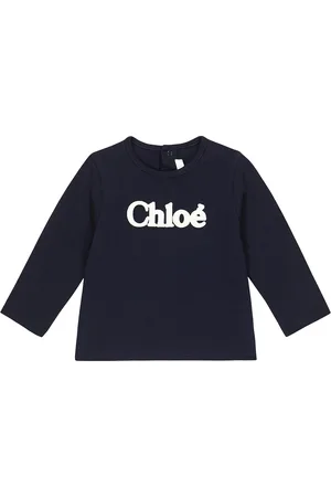 Chloé ChloÃ© Kids Baby logo embroidered cotton T-shirt