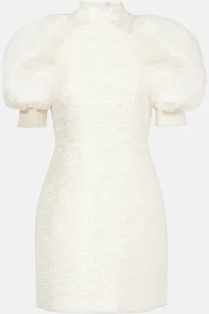 ROTATE Bridal pleated lace minidress
