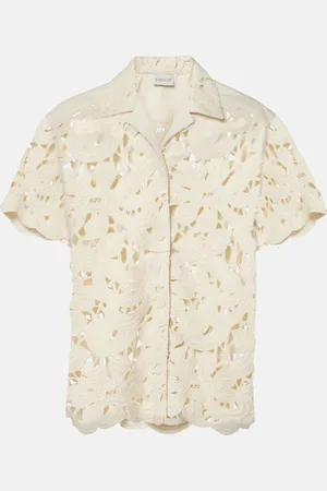 Moncler Crochet cotton-blend shirt