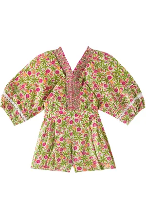 POUPETTE ST BARTH Chantal printed cotton-blend romper