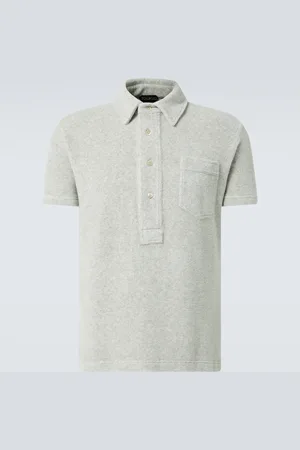 Tom Ford Cotton-blend terry polo shirt