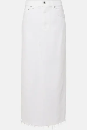 Citizens of Humanity Circolo Reworked denim maxi skirt