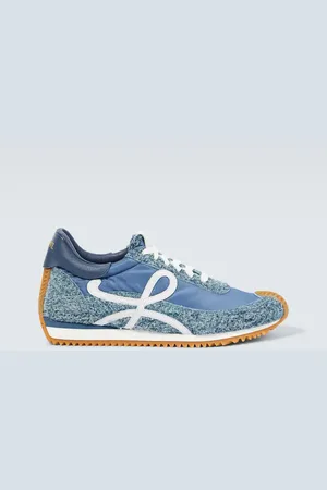 Loewe Flow Runner leather-trimmed sneakers