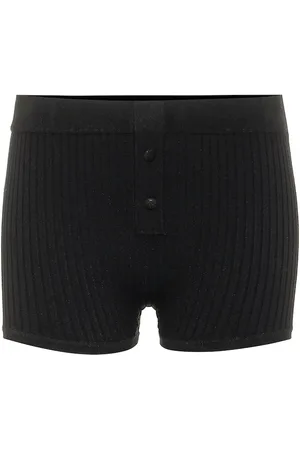 LIVE THE PROCESS Ribbed-knit shorts