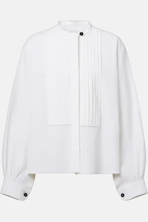 Jil Sander PlissÃ© linen blouse