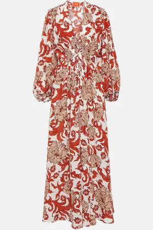 La DoubleJ Camerino silk crÃªpe de chine maxi dress