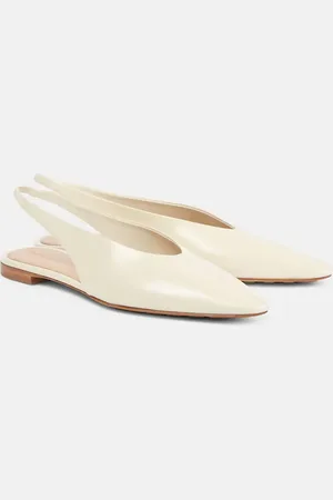 Bottega Veneta Sofia leather slingback flats