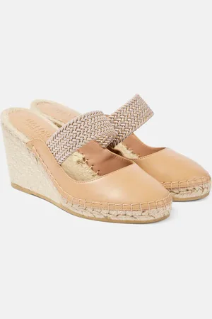 MALONE SOULIERS Siena 70 leather espadrille wedges