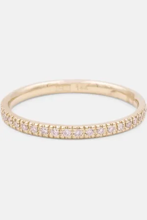 Sydney Evan 14kt yellow eternity ring with diamonds