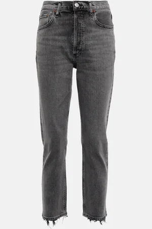 AGOLDE Riley high-rise cropped slim jeans