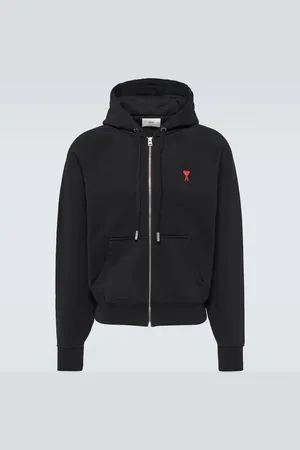 Ami Ami De CÅur cotton jersey zip-up hoodie