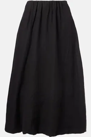 Velvet Rachelle linen midi skirt