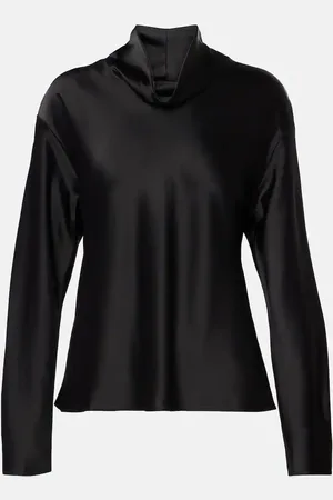 Leset Barb satin top