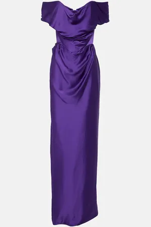 Vivienne Westwood Off-shoulder bustier satin gown