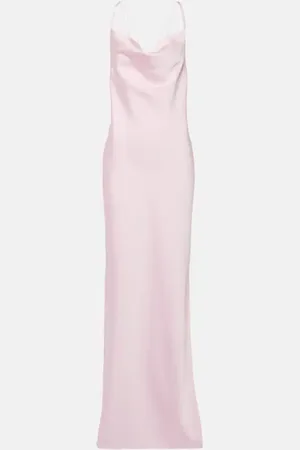 ROTATE Grace satin slip dress