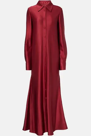 Jil Sander Satin shirt dress
