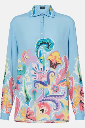 Etro Printed satin shirt