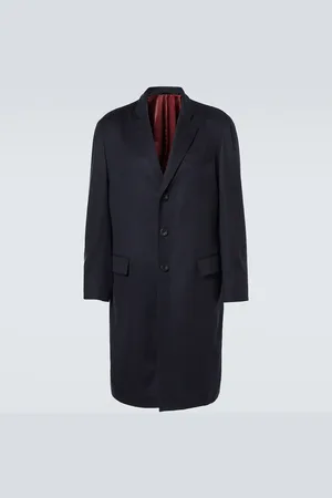 Rubinacci Single-breasted cashmere overcoat