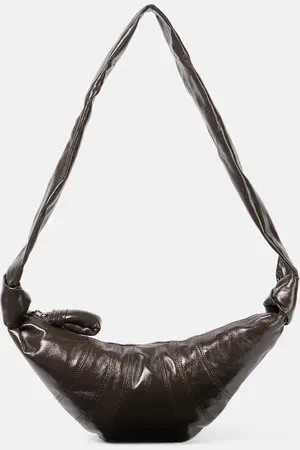 LEMAIRE Croissant Small faux leather shoulder bag
