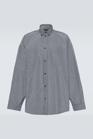 Balenciaga Oversized cotton-blend shirt