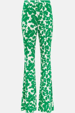 Diane von Furstenberg Brooklyn printed flared pants