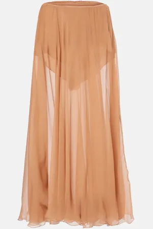 Chloé ChloÃ© Silk muslin midi skirt