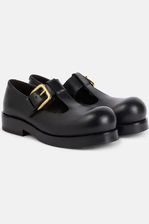 Bottega Veneta Helium leather Mary Jane flats