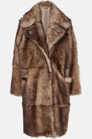 Nour Hammour Evita shearling coat