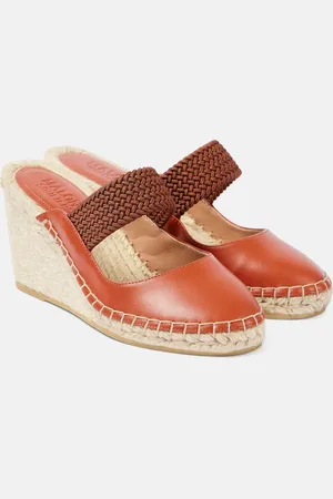 MALONE SOULIERS Siena 70 leather espadrille wedges