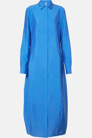 Totême Silk-blend shirt dress