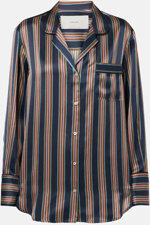 ASCENO Paris silk charmeuse shirt