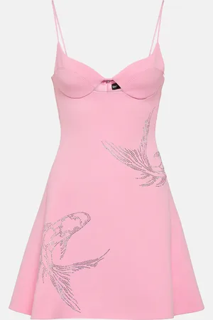 DAVID KOMA Crystal-embellished minidress
