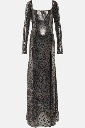 Etro Embellished printed gown