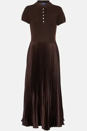 Ralph Lauren Wool, silk and cashmere polo dress