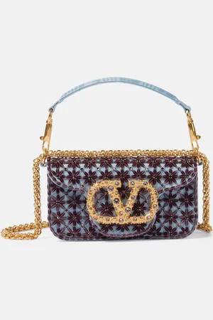VALENTINO GARAVANI LocÃ² Small beaded moirÃ© shoulder bag