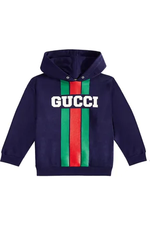 Gucci Gucci Web cotton jersey hoodie