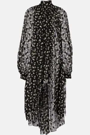 Chloé ChloÃ© Floral silk chiffon midi dress