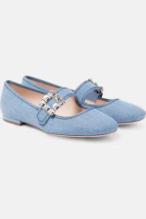 Roger Vivier TrÃ¨s Vivier Strass Buckle Babies ballet flats