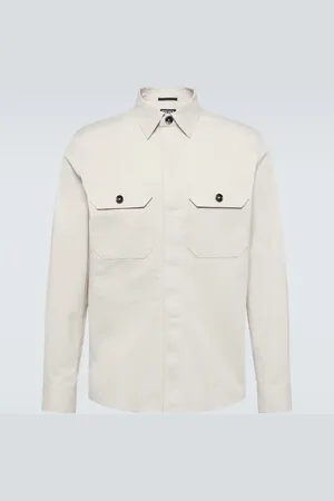 Ermenegildo Zegna Cotton-blend canvas overshirt