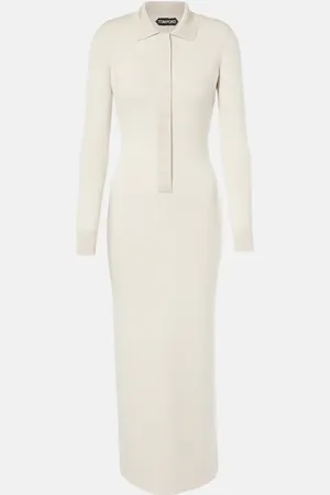 Tom Ford Wool and silk-blend polo dress