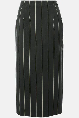 Alessandra Rich Wool-blend bouclÃ© tweed midi skirt