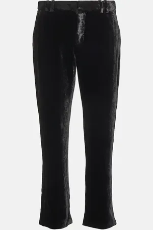 Balmain Cropped velvet pants