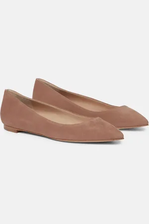 Gianvito Rossi Suede ballet flats